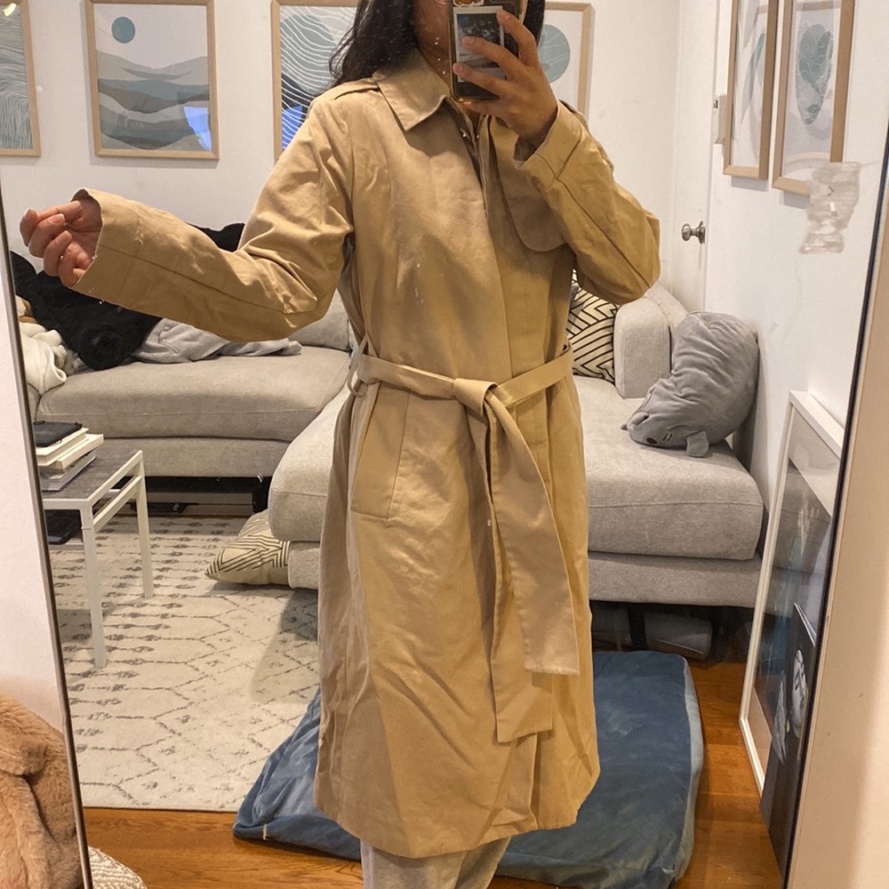 & Other Stories Brown Trench Coat size 6 - Picture 2 of 7